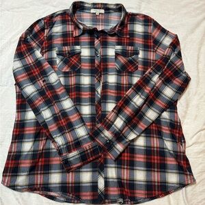 Cute Urban Girl size 3x plaid flannel shirt